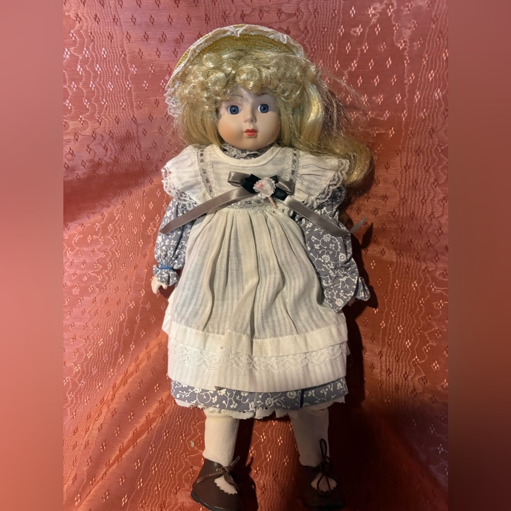 Charming Blue and White Kids Dress